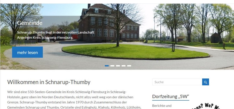 Die neue Homepage Schnarup-Thumby.de